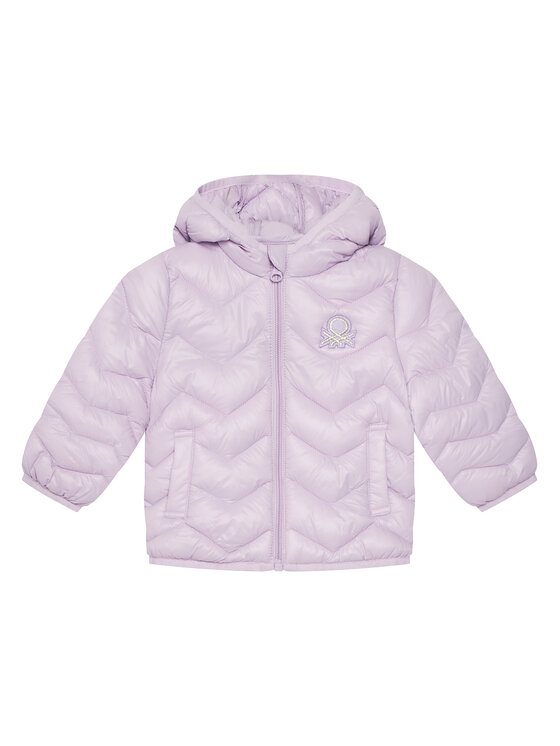 United Colors Of Benetton Kurtka zimowa 21INGN02Z Fioletowy Regular Fit