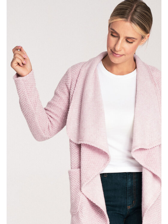 FIGL FIGLFIGL Cardigan M1043 Rosa Loose Fit