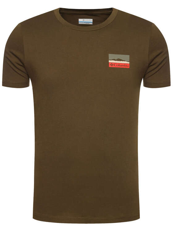 Columbia Columbia T-Shirt Rapid Ridge Back Graphic EM0405 Πράσινο Regular Fit