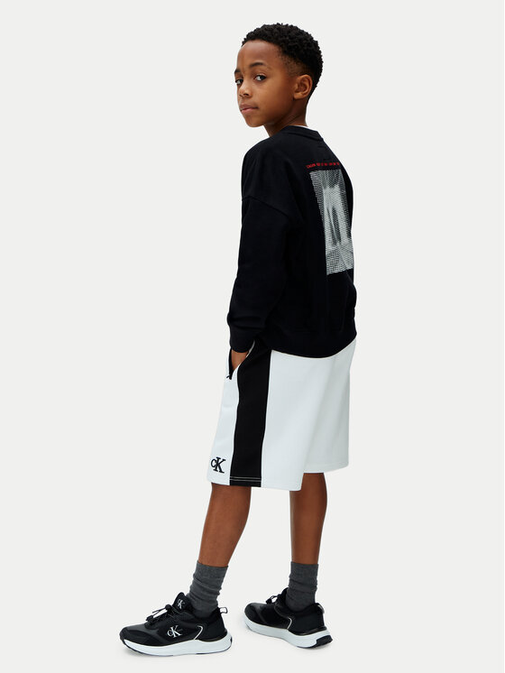 Calvin Klein Jeans Calvin Klein Jeans Sportske kratke hlače LVCKSJC28B Bijela Relaxed Fit