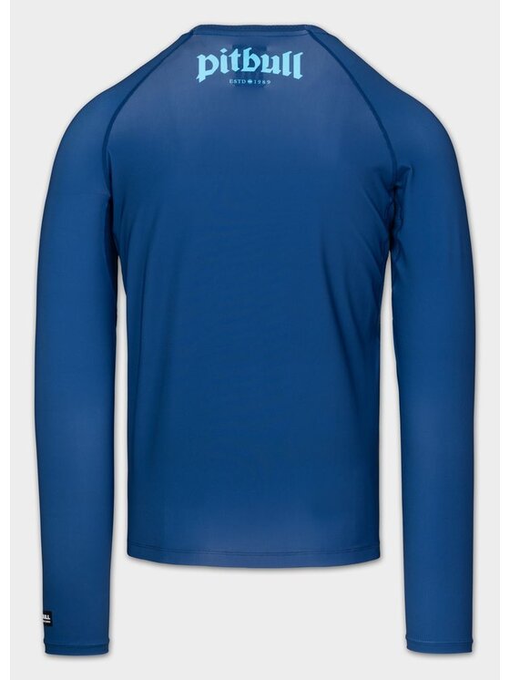 PITBULL PITBULL Koszulka techniczna LOGO PALMS Niebieski Regular Fit