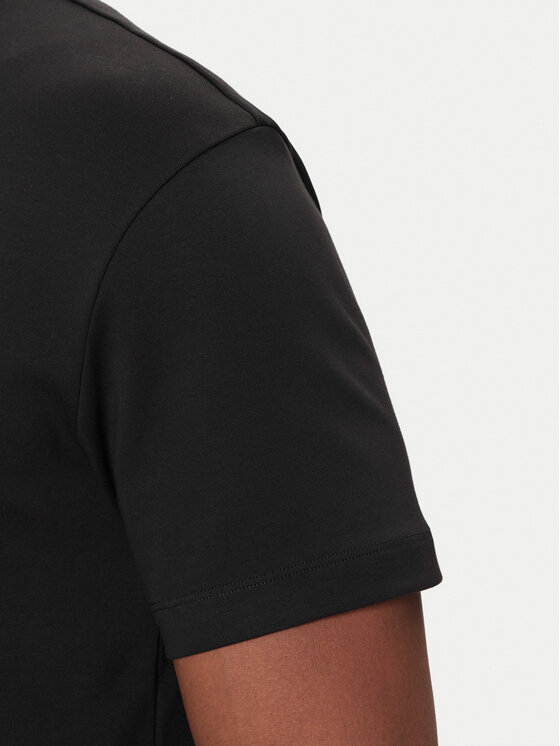 HUGO HUGO Тениска с яка и копчета Deabono_D 50517638 Черен Regular Fit