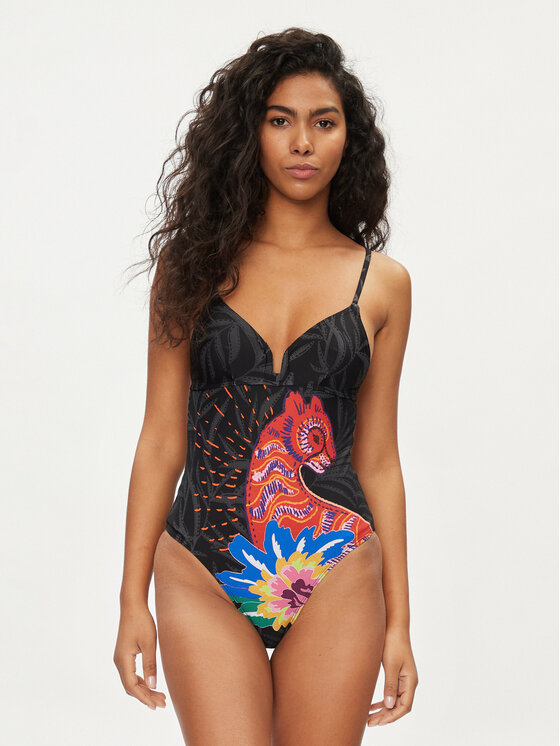 Desigual Desigual Ujumistrikoo Panter 24SWMK01 Must