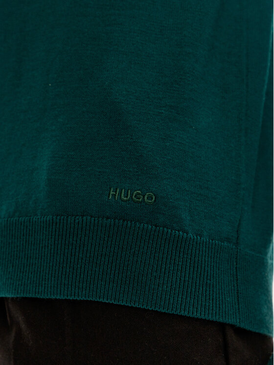 HUGO Hugo Sweter San Cedric-M1 50476832 Zielony Regular Fit