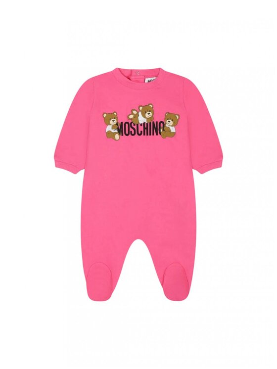 LOVE MOSCHINO Komplet body i śpiochy, rozmiar 0/3M, Różowy, mut047/laa03/50533