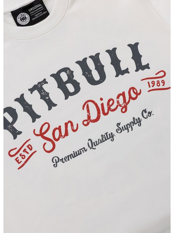 PITBULL PITBULL Bluza STRENGHT & RESPECT Biały Regular Fit