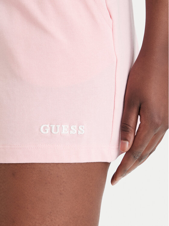 Guess Guess Sportovní kraťasy E6GD01 KCRZ1 Růžová Regular Fit