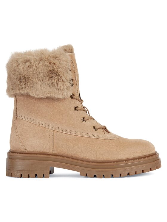 Geox Stivaletti D Iridea D26HRT 022BH CS65A Beige, taglia : 39