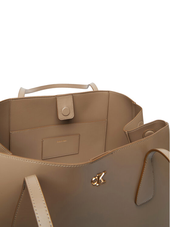 Calvin Klein Calvin Klein Käekott Ck Snap Large Tote LV04F3502G Beež