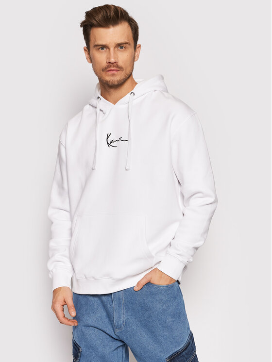 Karl Kani Mikina Signature 6021239 Biela Regular Fit