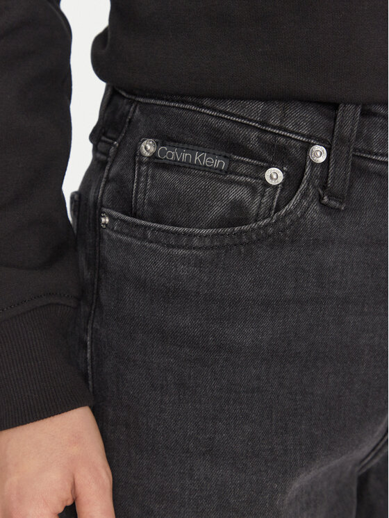 Calvin Klein Jeans Calvin Klein Jeans Traperice J20J224518 Crna Mom Fit