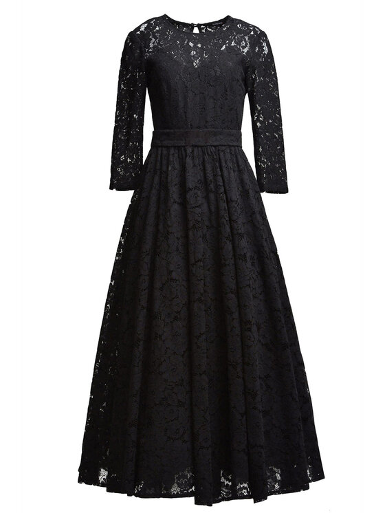 MATSOUR'I MATSOUR'I Sukienka elegancka Vicktoria Black Czarny A-Line Fit