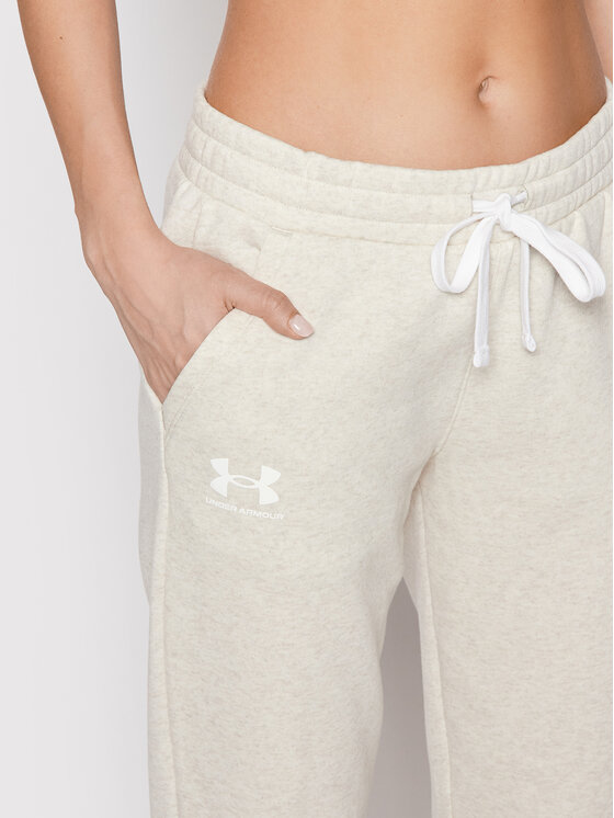 Under Armour Under Armour Sportinės kelnės Ua Rival Fleece 1356416 Smėlio Tapered Fit
