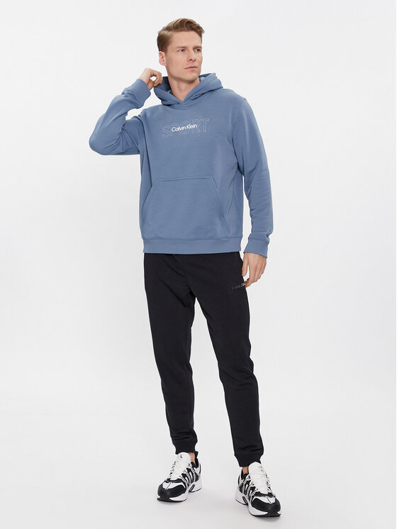Calvin Klein Performance Calvin Klein Performance Majica dugih rukava Graphic 00GMS4W339 Plava Regular Fit