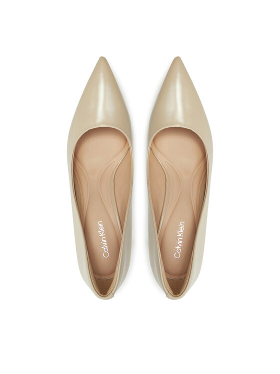 Calvin Klein Calvin Klein Štikle Heel Pump 70 - Brush L HW0HW02446 Bež
