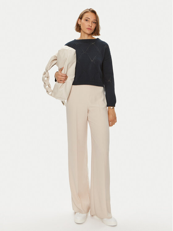 Weekend Max Mara Weekend Max Mara Sweter Abbozzi 2425366161 Granatowy Slim Fit