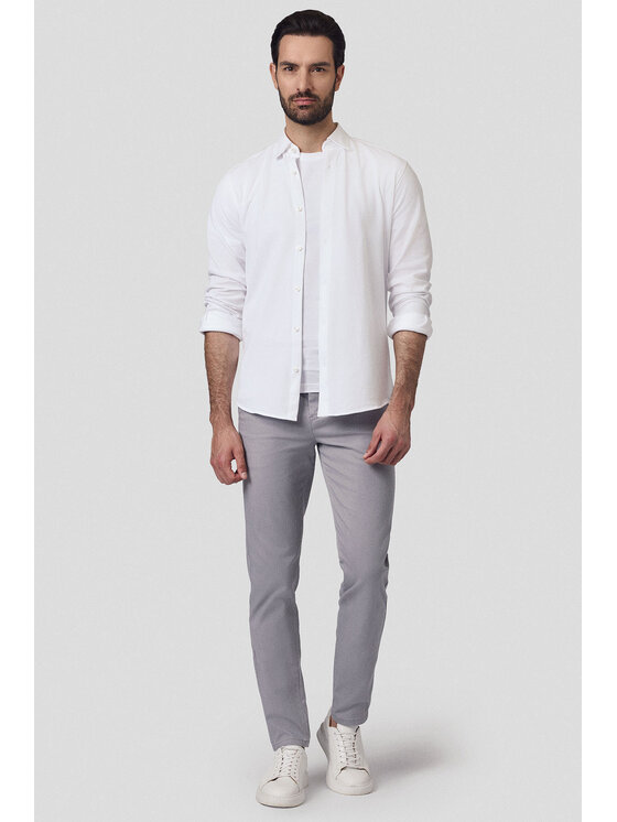 Lancerto Lancerto Chinosy Maroko SP082124000012 Szary Regular Fit