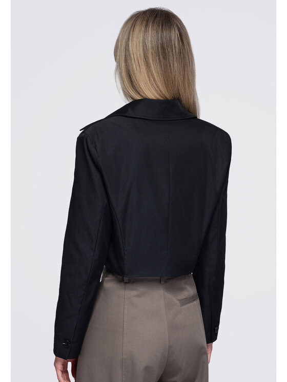 Ombre Ombre Marynarka OW-BL-E0007 Czarny Slim Fit