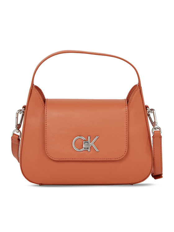 Calvin Klein Ročna Torba Re-Lock Crossbody W/Flap Sm K60K610770 Rjava