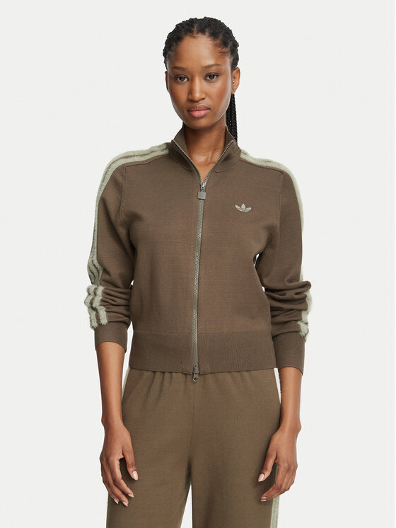 adidas adidas Ζακέτα Firebird KS7365 Σκούρο μπεζ Slim Fit