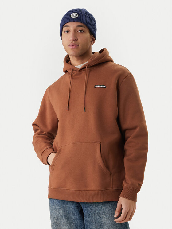 DC Shoes DC Shoes Mikina Patch It EDYFT03549 Hnědá Regular Fit