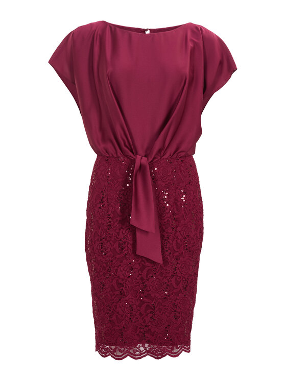 Swing Swing Coctailkleid 5AI10900 Dunkelrot Regular Fit