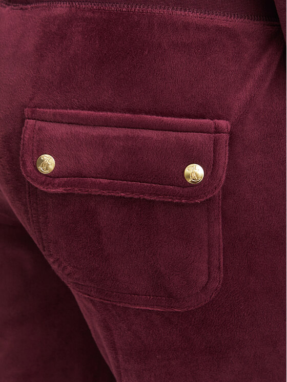 Juicy Couture Juicy Couture Спортивні штани Layla JCSEBJ001G Бордовий Regular Fit