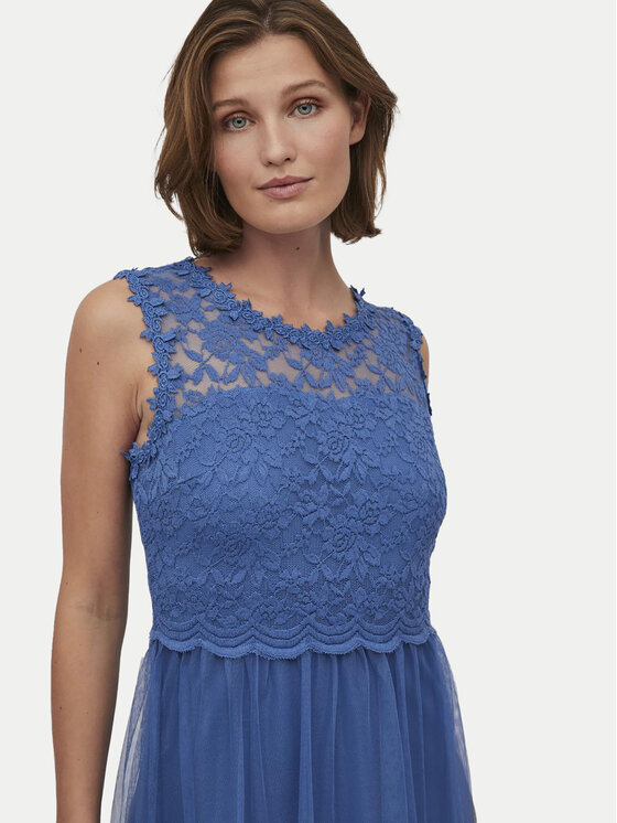 Vila Vila Abito da sera Lynnea 14052673 Blu Regular Fit