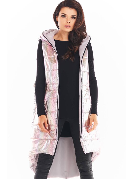 Awama Awama Bezrękawnik A386 Różowy Basic Fit