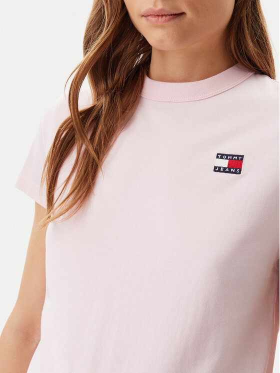 Tommy Jeans Tommy Jeans T-shirt DW0DW20153 Ružičasta Regular Fit