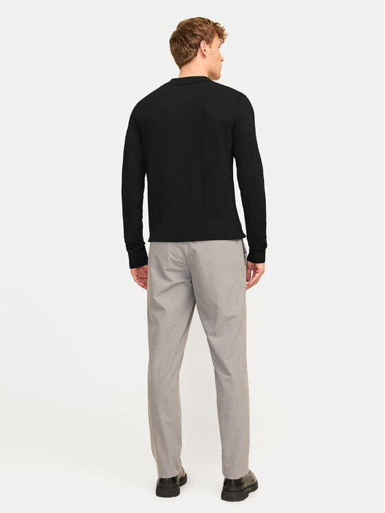 Jack&Jones Jack&Jones Тениска с яка и копчета William 12259650 Черен Regular Fit