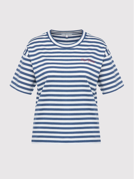Pepe Jeans Pepe Jeans T-särk Claire PL504349 Sinine Regular Fit