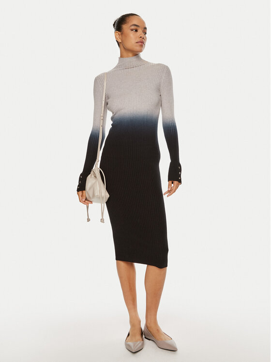 Liu Jo Liu Jo Trikotažinė suknelė WF4356 MA47P Pilka Slim Fit