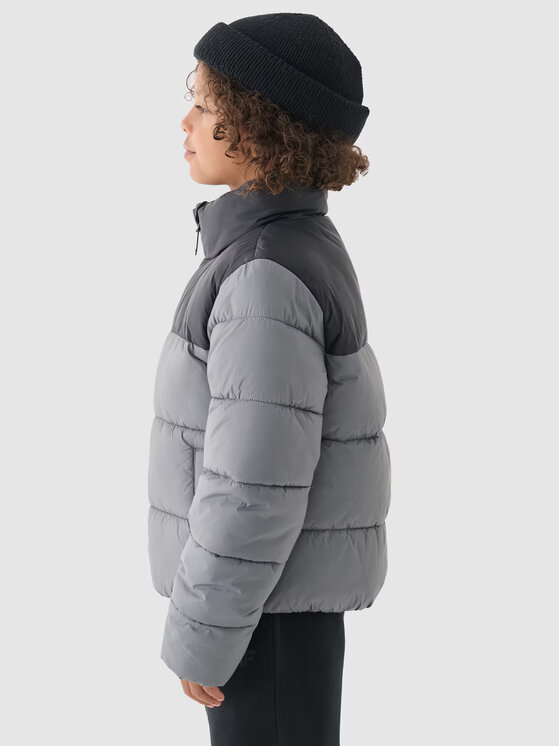 4F 4F Kurtka zimowa 4FJWAW24TDJAM461 Szary Regular Fit