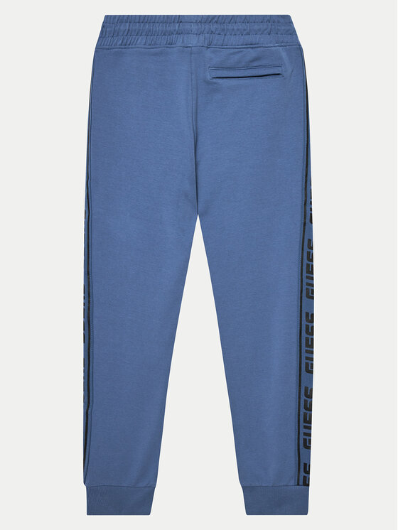 Guess Guess Spodnie dresowe L2YQ48 K6ZS1 Niebieski Relaxed Fit