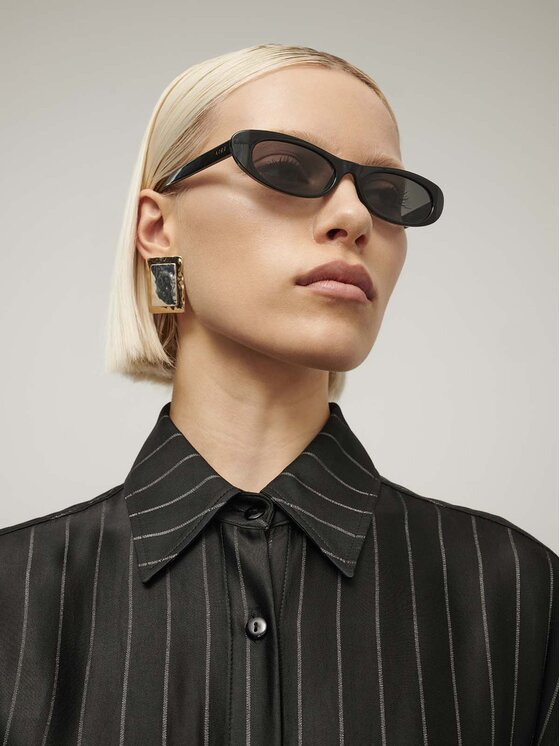 La Mania La Mania Blusa SUMMER KOSZULA 800 R.34/36 Nero Classic Fit