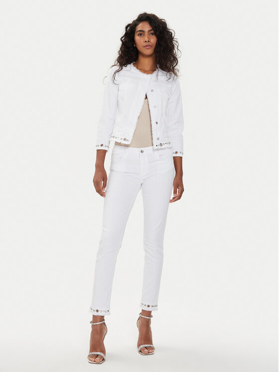 Liu Jo Liu Jo Jeansjacke MA4297 T4033 Weiß Regular Fit