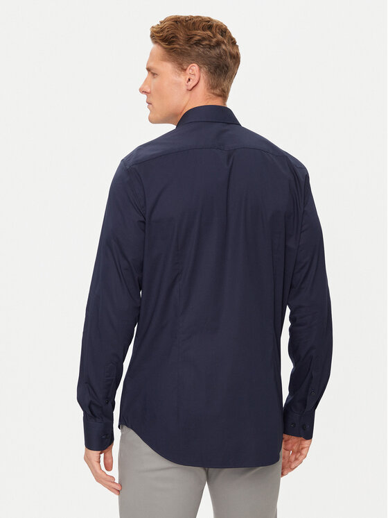 Tommy Hilfiger Tommy Hilfiger Koszula MW0MW38347 Granatowy Slim Fit