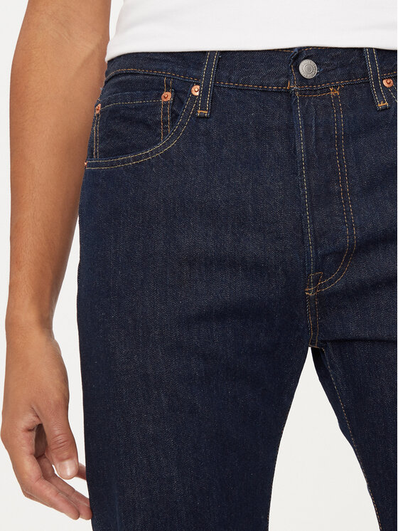 Levi's® Levi's® Jeans hlače 501® 00501-0101 Mornarsko modra Original Fit