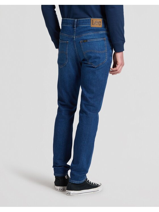 Lee Lee Jeansy LUKE Niebieski Slim Fit