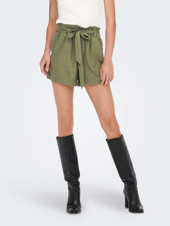 JDY JDY Pantaloncini di tessuto Say 15225921 Verde Regular Fit