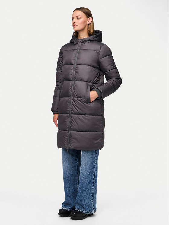 Pieces Pieces Zimní bunda 17115627 Šedá Regular Fit