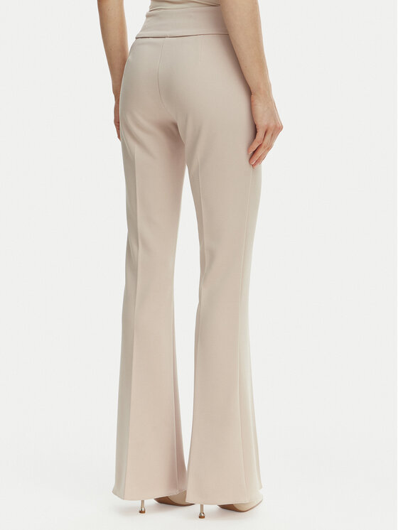 Rinascimento Rinascimento Riidest püksid CFC0127875003 Beež Straight Fit