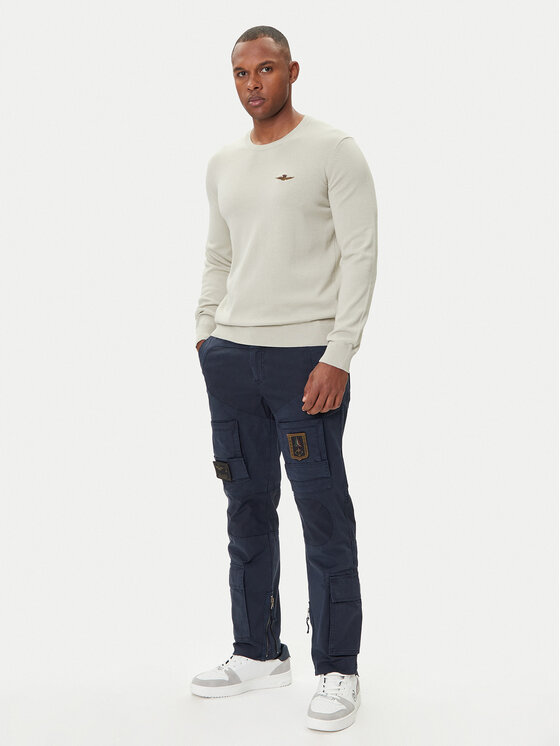 Aeronautica Militare Aeronautica Militare Džemper 252MA1611UL00506 Bež Regular Fit