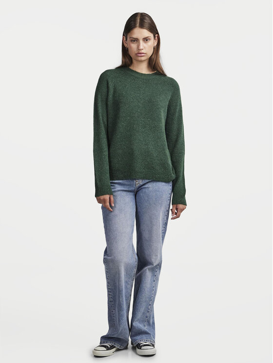 Pieces Pieces Maglione Juliana 17126277 Verde Regular Fit