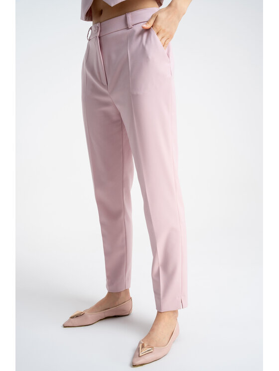 CLICK CLICK Παντελόνι υφασμάτινο 30-339 Ροζ Regular Fit