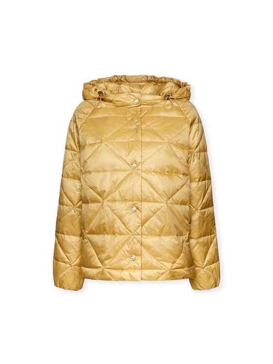 Elena Mirò Elena Mirò Giubbotto piumino F893P000146N008 Giallo A-Line Fit