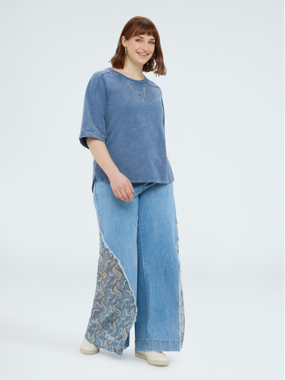 Fiorella Rubino Fiorella Rubino Felpa G866L009049N034 Blu Boxy Fit