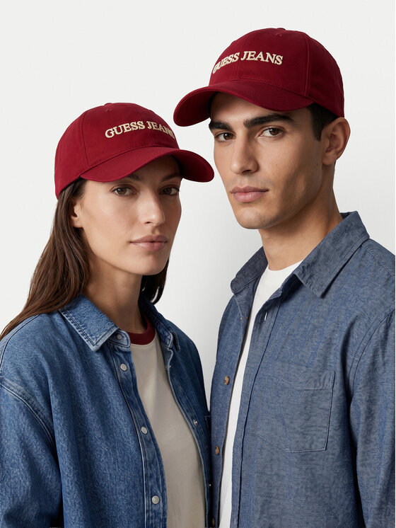 Guess Jeans Guess Jeans Kepurė su snapeliu CWBEO-GJ-U3-007-SS26 Vyšninė
