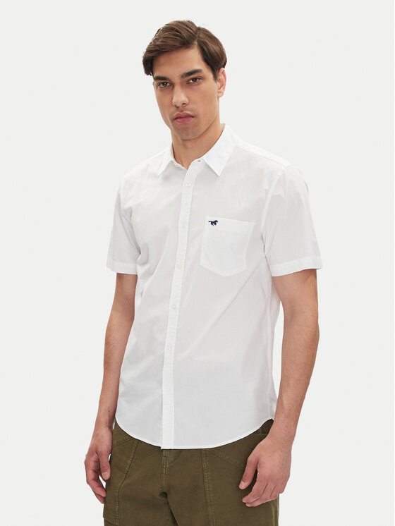 Mustang Mustang Košile Gilroy 1016251 Bílá Slim Fit